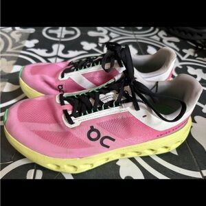 On Running Women’s Sneakers in Pink and Yellow